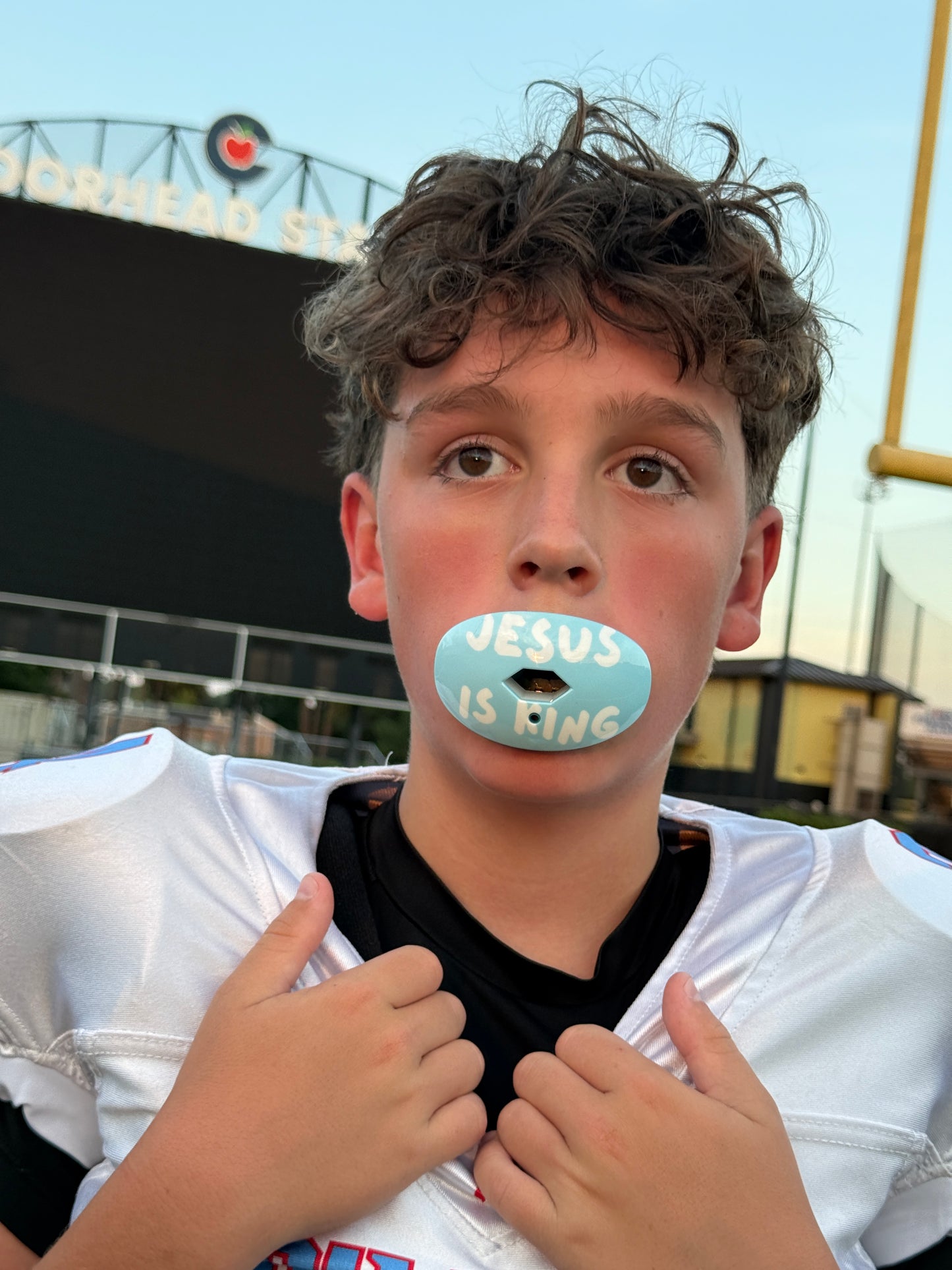 Jesus Is King Football Mouth Guard