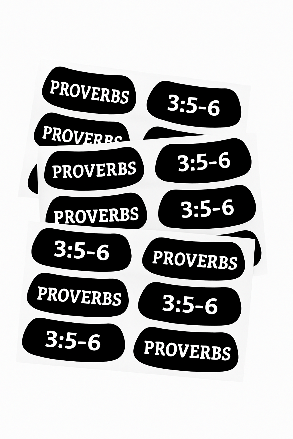 Bible Verse Football Eye Black Stickers