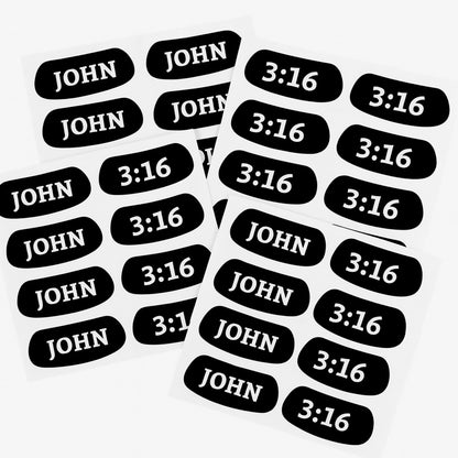 Bible Verse Football Eye Black Stickers